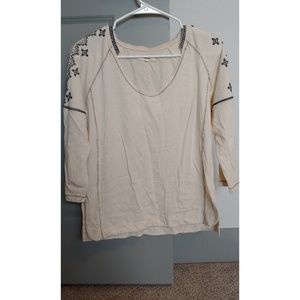 Madewell boho embriodered shirt sz XS